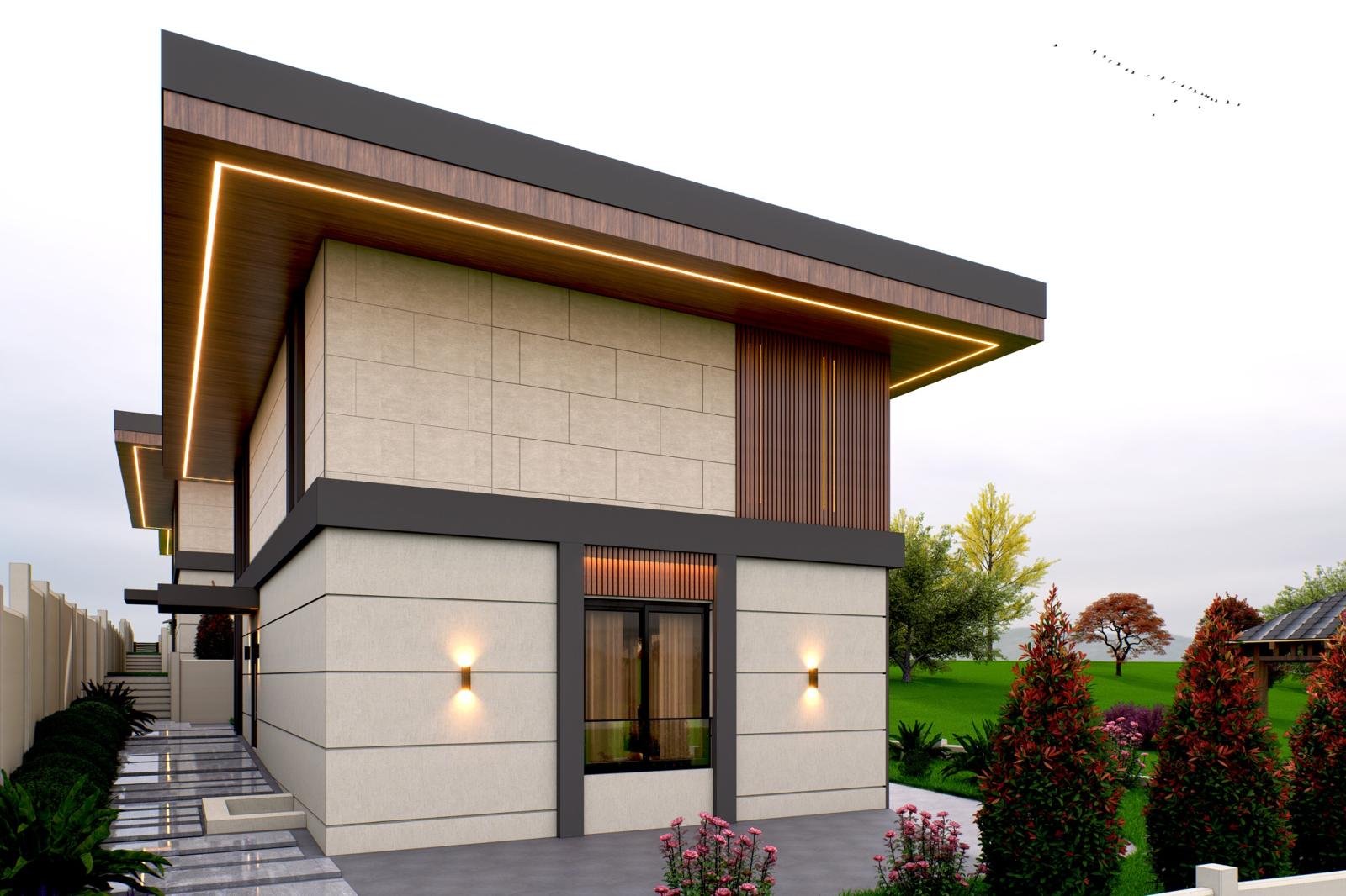 Çavuşbaşı Villa — kompozit ve deck kaplamalı cephe tasarım görseli